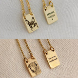 Escapulário Mini Personalizado Ouro 18K