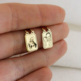 Escapulário Foto Desquinado Personalizado Ouro 18K