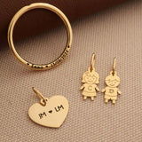Pingente Personalizado Coração Ouro 18K