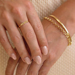 Anel Nome Personalizado Ouro 18K