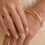 Anel Nome Personalizado Ouro 18K