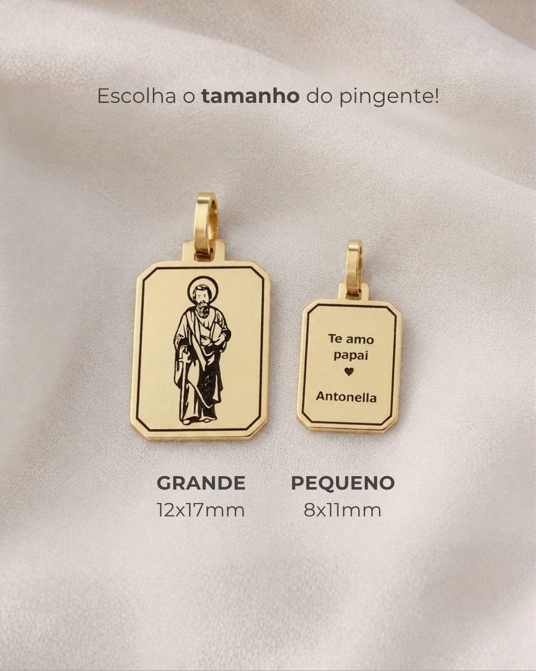 Pingente Personalizado Desquinado Ouro 18K