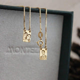 Escapulário Mini Personalizado Ouro 18K