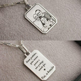 Pingente Personalizado Desquinado Prata 950