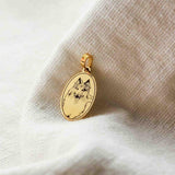 Pingente Personalizado Oval Ouro 18K