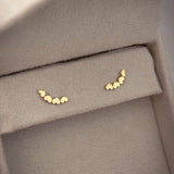 Brinco Earcuff Corações Ouro 18K