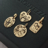 Pingente Personalizado Oval Ouro 18K
