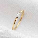 Anel Navete Memórias Daigo Personalizado Ouro 10K