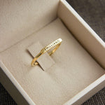 Anel Nome Personalizado Ouro 18K