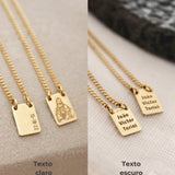 Escapulário Mini Personalizado Ouro 18K