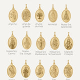 Pingente Personalizado Oval Ouro 18K