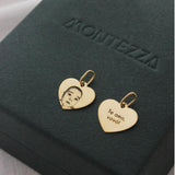 Pingente Personalizado Coração Ouro 18K