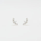 Brinco Earcuff Corações Prata 950
