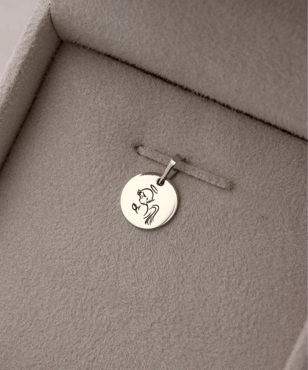 Pingente Personalizado Redondo Prata 950