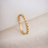 Anel Delicado Constelação Ouro 18K