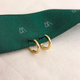 Brinco Argola Lisa Delicada Ouro 18K