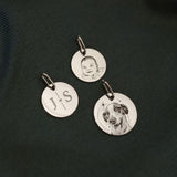 Pingente Personalizado Redondo Prata 950