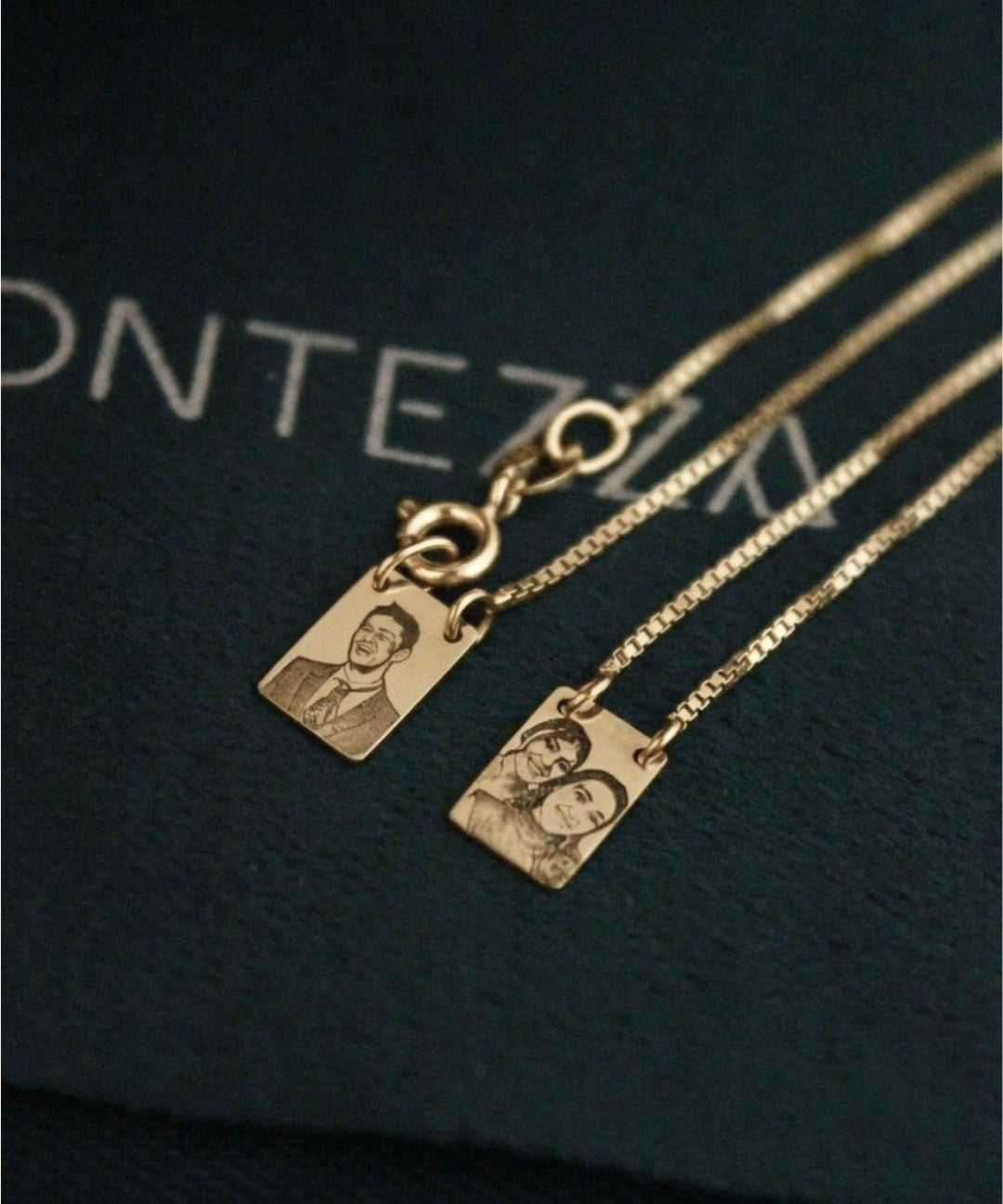 Escapulário Mini Personalizado Ouro 18K