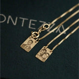 Escapulário Mini Personalizado Ouro 18K