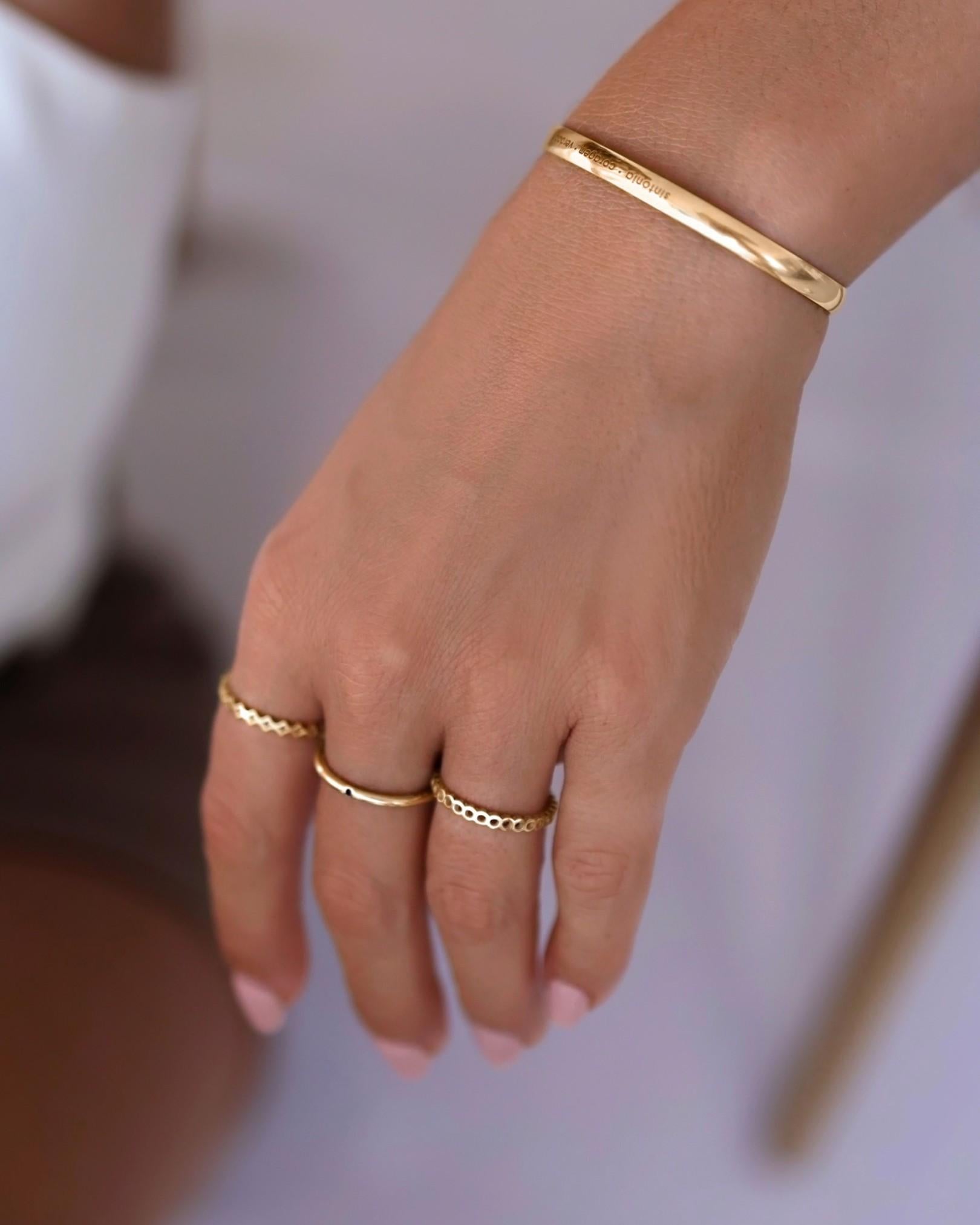 Anel Delicado Poá Ouro 18K