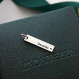 Pingente Personalizado Retangular Longo em Prata 950