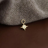 Pingente para Argola Estrela Dalva Ouro 18K - Unitário