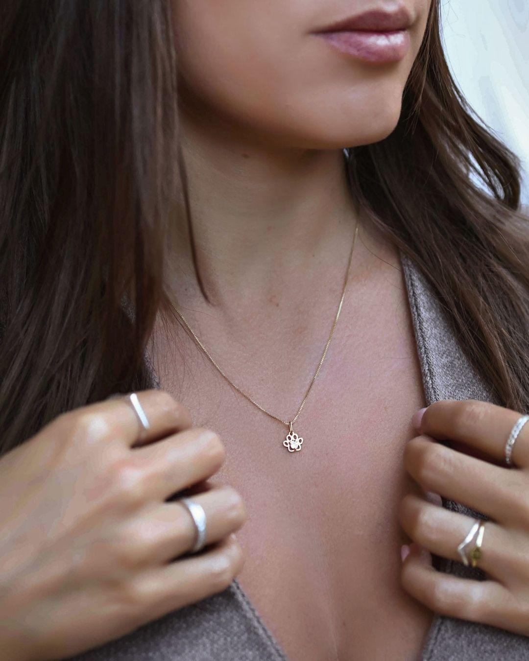 Pingente Patinha Cravejada Ouro 18K
