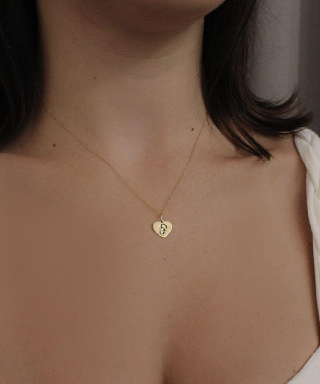 Pingente Personalizado Coração Ouro 18K
