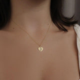 Pingente Personalizado Coração Ouro 18K