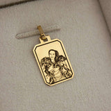 Pingente Foto Personalizado Desquinado Ouro 18K