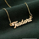 Colar Nome Personalizado Ouro 18K