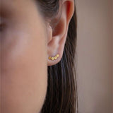 Brinco Earcuff Bolinhas Ouro 18K