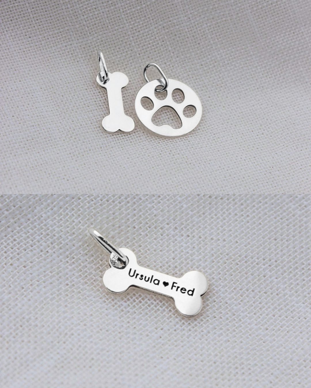 Pingente Patinha Personalizada Prata 950