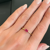 Anel Navete Memórias Daigo Personalizado Ouro 10K