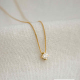Colar Ponto de Luz Zircônia ou Diamante Ouro 18K