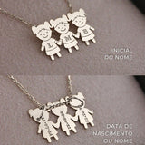 Pingente Filhos Personalizado Prata 950