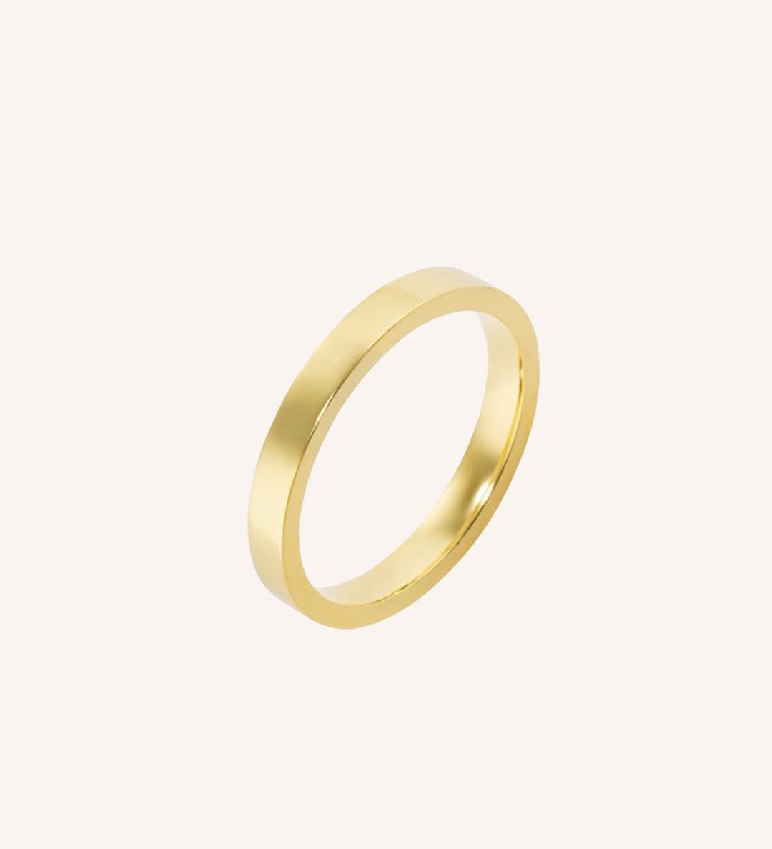 Aliança Personalizada Ouro 18K Anatômica | 3mm Reta - Montezza Joias