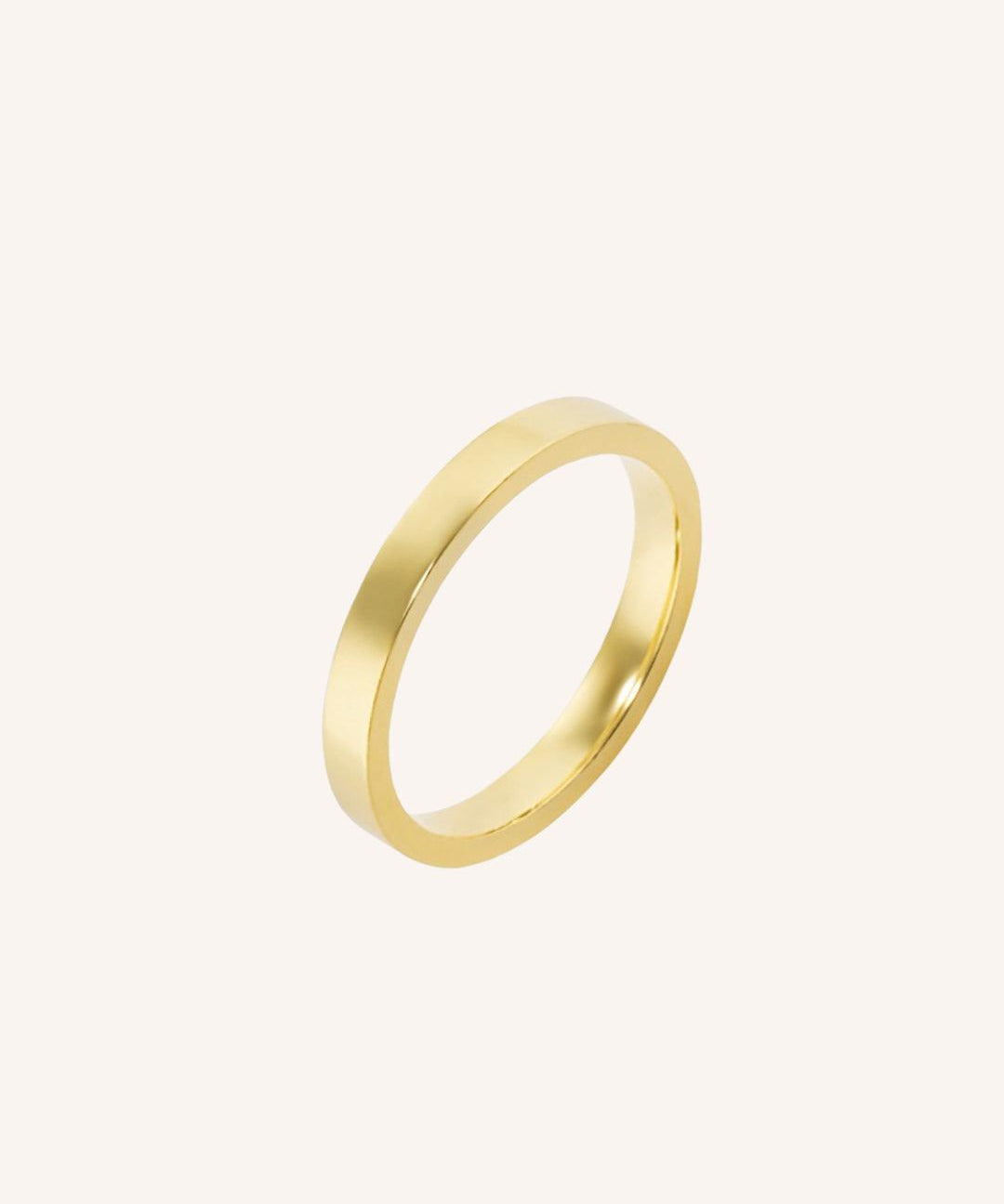 Aliança Personalizada Ouro 18K Anatômica | 3mm Reta - Montezza Joias