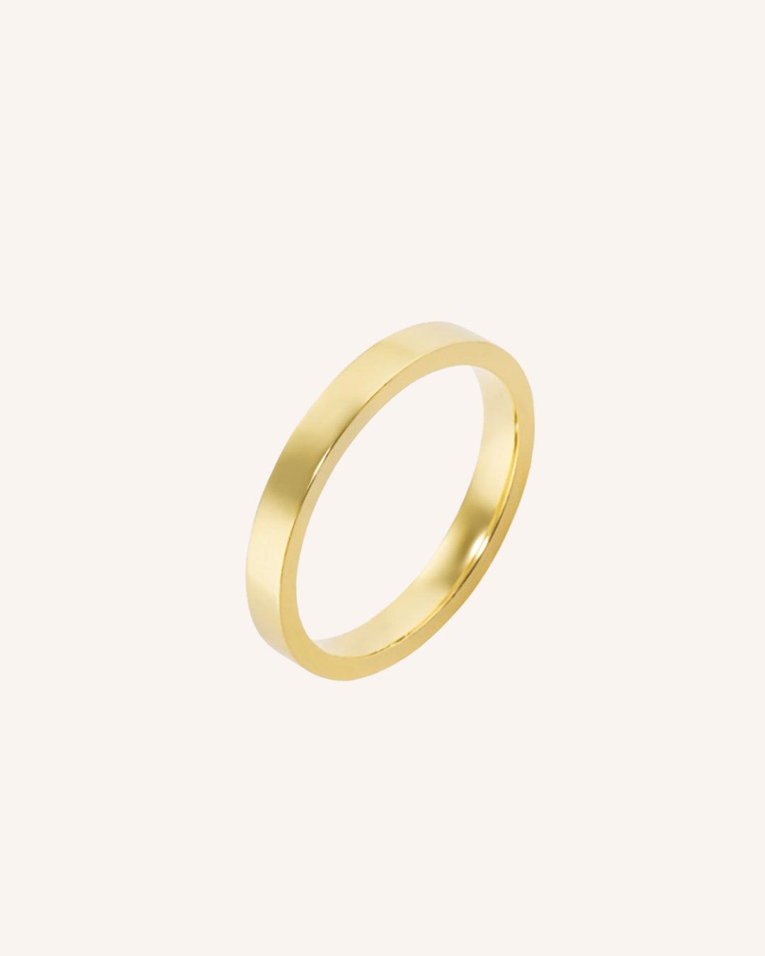 Aliança Personalizada Ouro 18K Anatômica | 3mm Reta - Montezza Joias