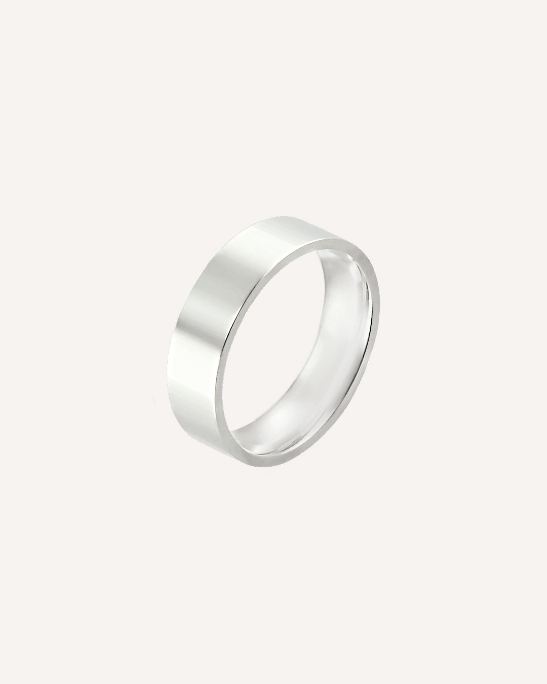Aliança Namoro Prata 950 Lisa Reta 6mm - Montezza Joias
