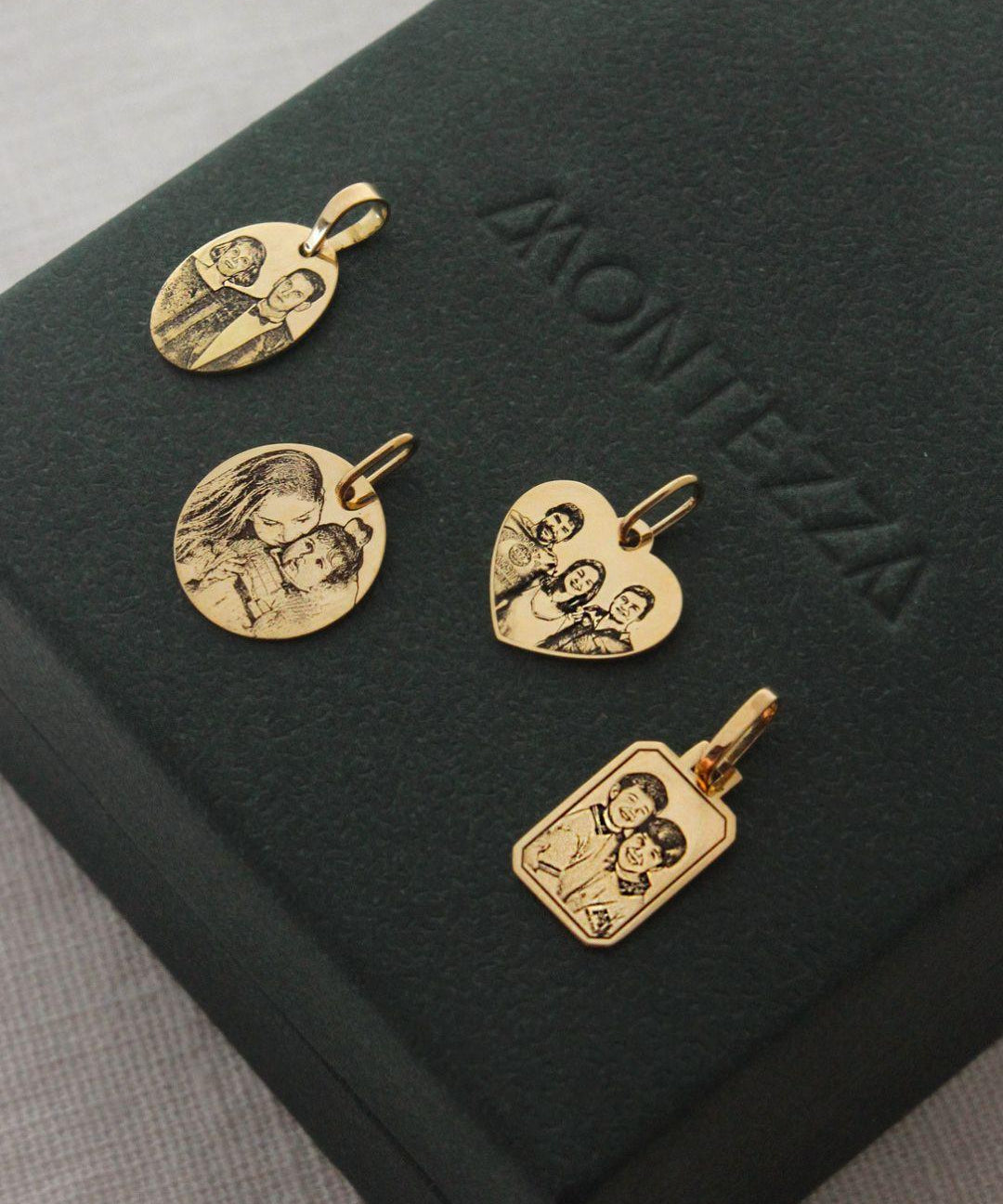 Pingente Personalizado Coração Ouro 18K