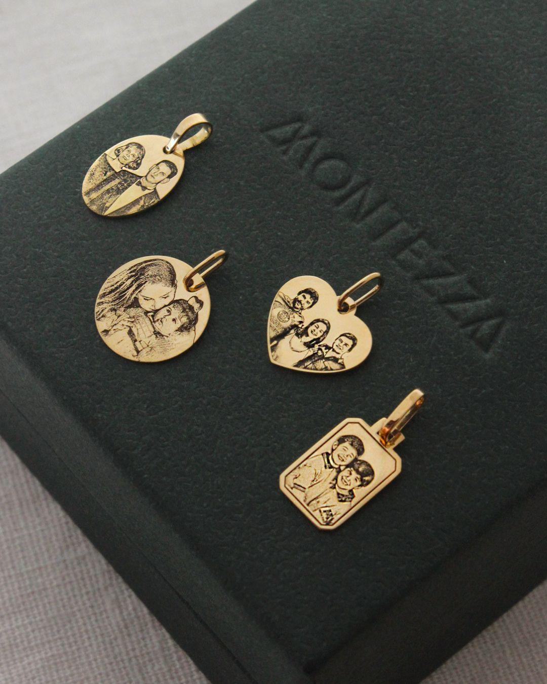 Pingente Personalizado Coração Ouro 18K