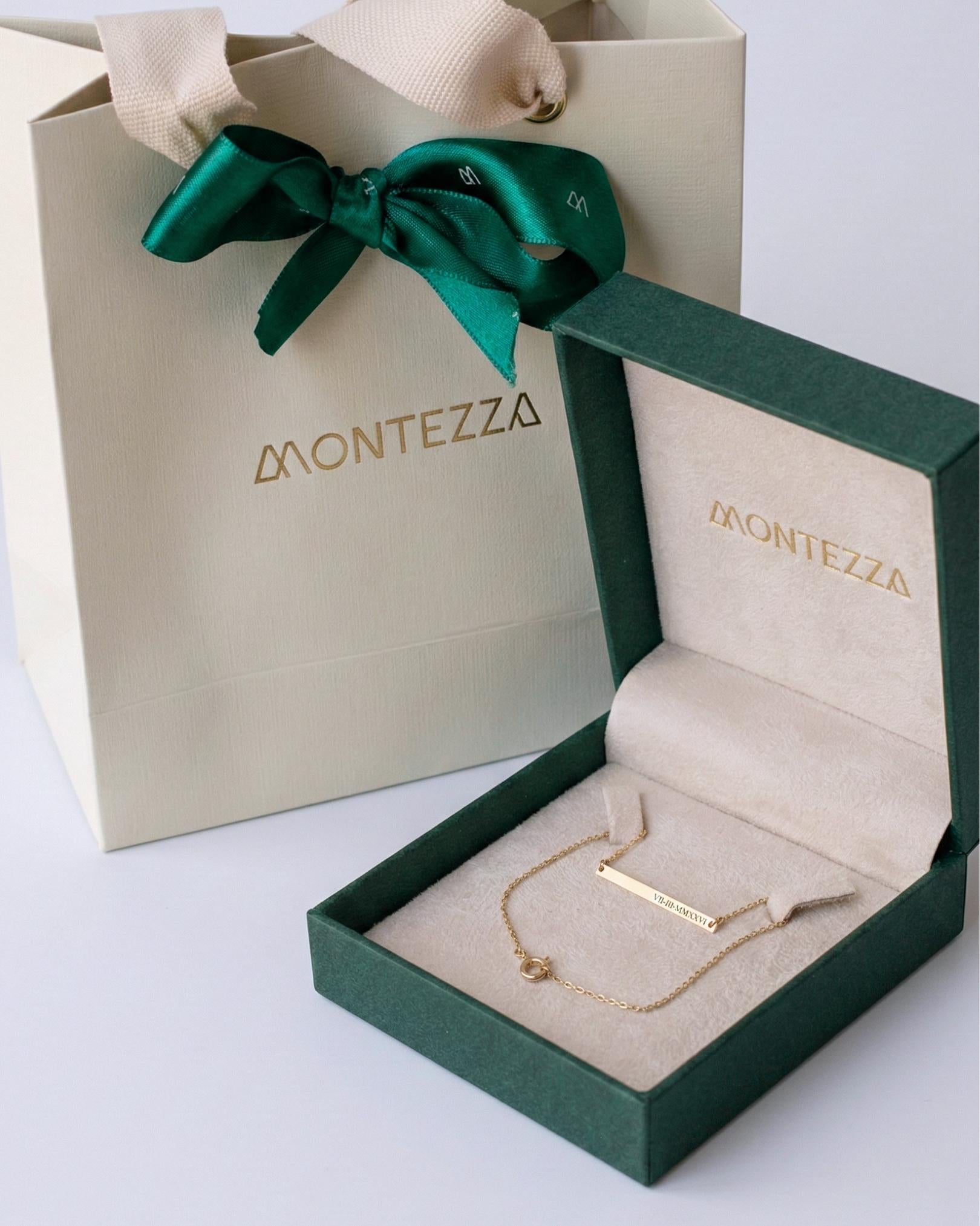 Pulseira Placa Retangular Alongada Ouro 18K Personalizada