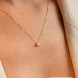 Colar Ponto de Luz Zircônia ou Diamante Ouro 18K
