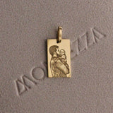 Pingente Foto Personalizado Retangular Ouro 10K