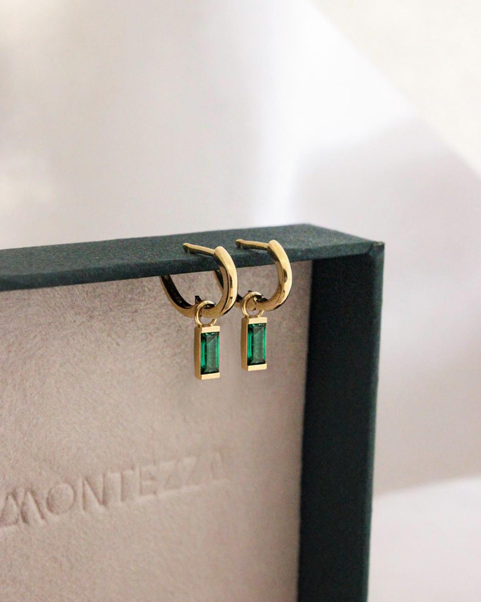 Pingente para Argola Baguete Lili Ouro 18K - Unitário