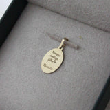 Pingente Personalizado Oval Ouro 18K