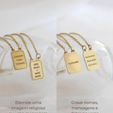 Escapulário Desquinado Personalizado Ouro 18K
