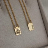 Escapulário Mini Personalizado Ouro 18K