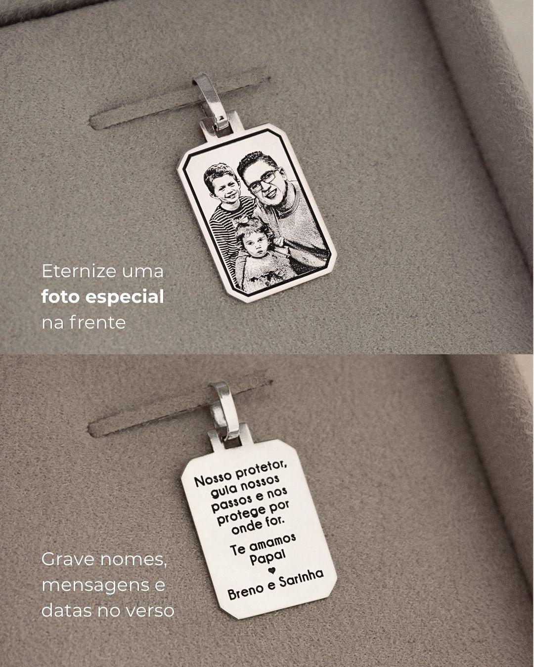 Pingente Personalizado Desquinado Prata 950